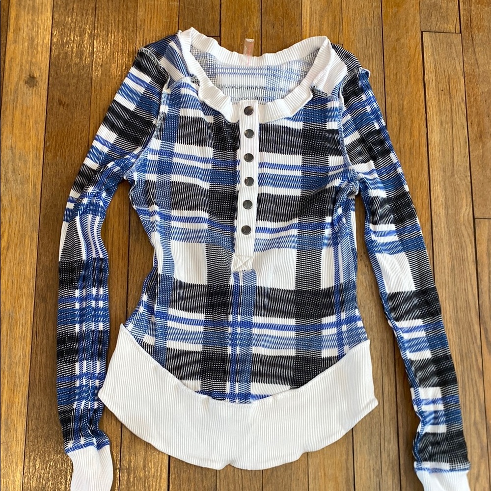 Free people Long Sleeve Button-Up Top